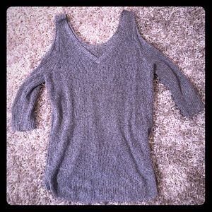 Express open shoulder sweater